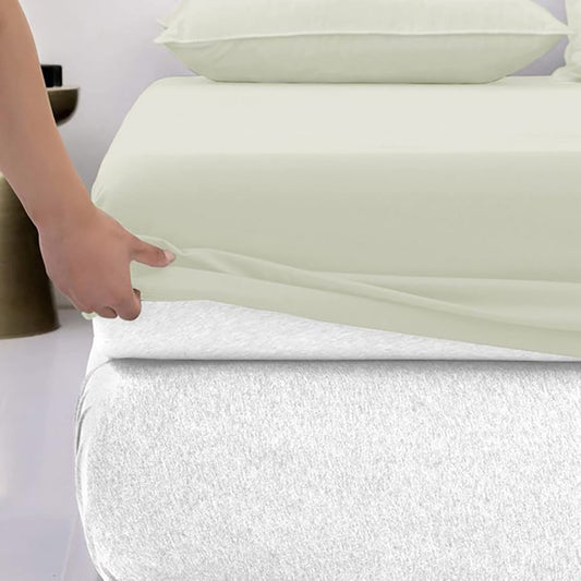 Cotton_fitted_sheet_-_Ivory_Color