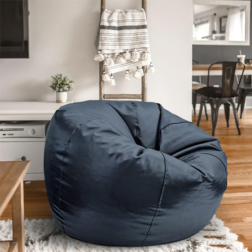 Premium Puffy Bean Bag - Grey