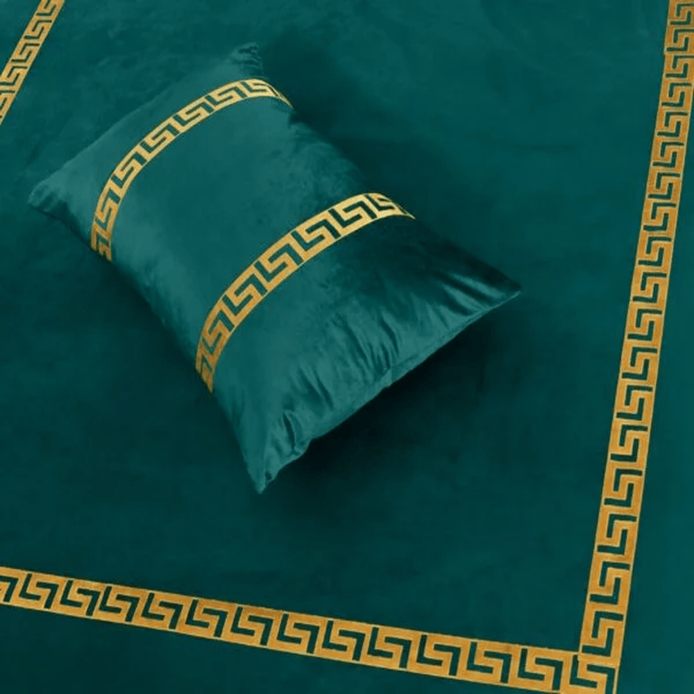 Versace Velvet Bridal Bedding - Zinc 1