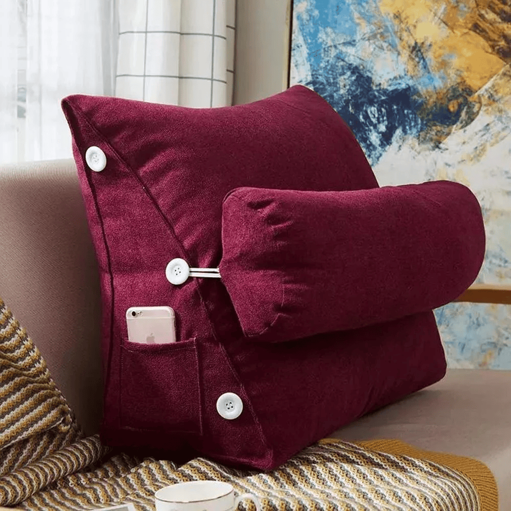 Back Support Cushion - Maroon