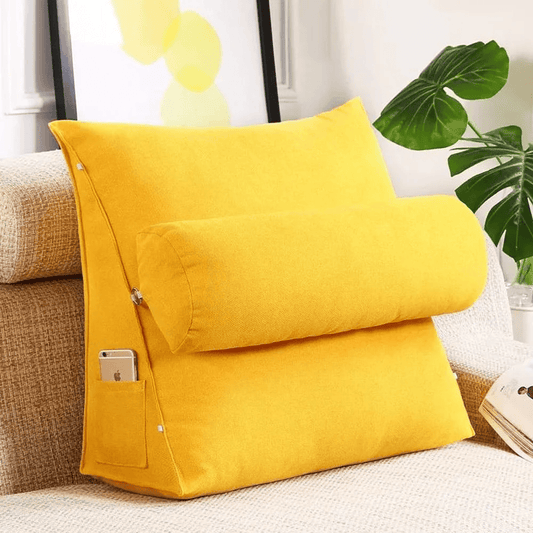 Back Support Cushion - Yellow