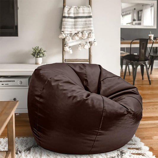 Premium Puffy Bean Bag - Brown
