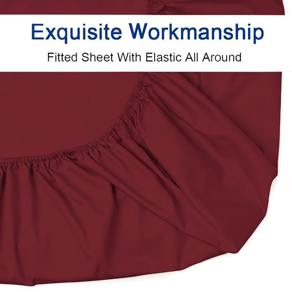 Burgundy_Color_Fitted_Sheet