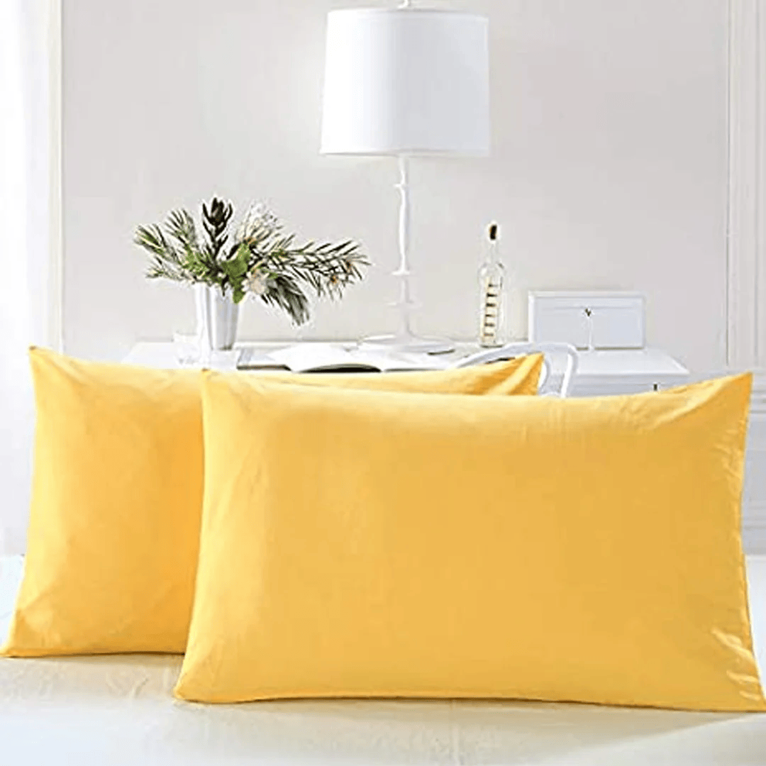 Cotton_Pillow_Covers_-_Yellow