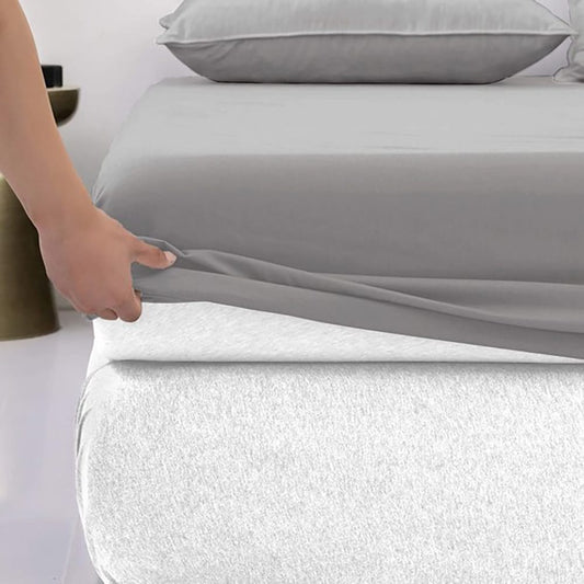 Cotton_fitted_sheet_-_Grey_Color