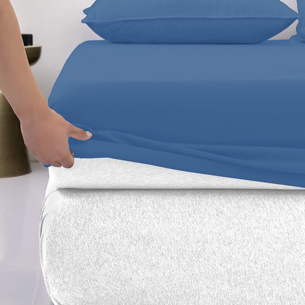 Cotton_fitted_sheet_-_Niagara_Blue_Color