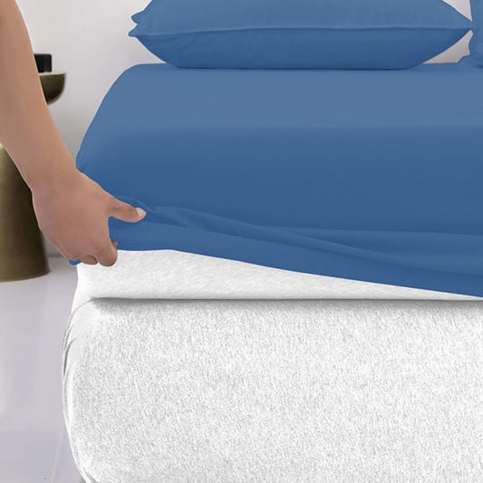 Cotton_fitted_sheet_-_Niagara_Blue_Color