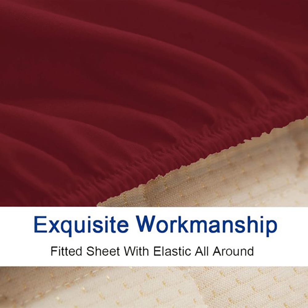 Fitted_bed_sheet_burgundy_color