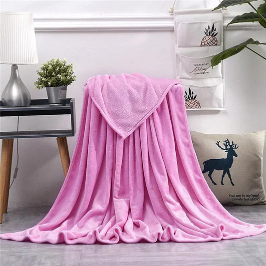 Fleece-Blanket-Pink