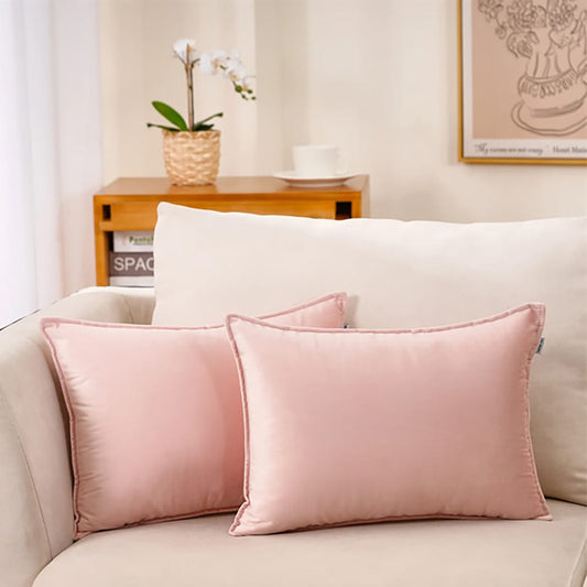 Premium Silk Pillow Covers – Pink