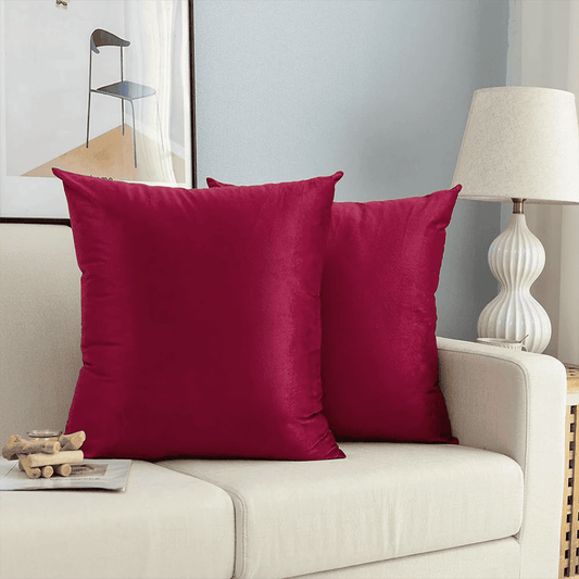 Premium Velvet Cushion Covers maroon