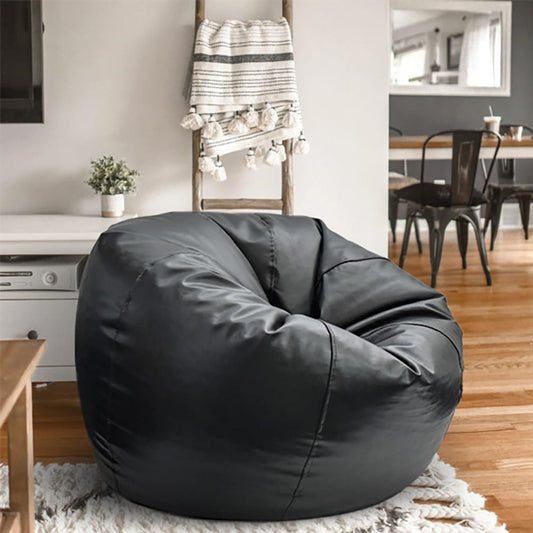 Premium Puffy Bean Bag - Black