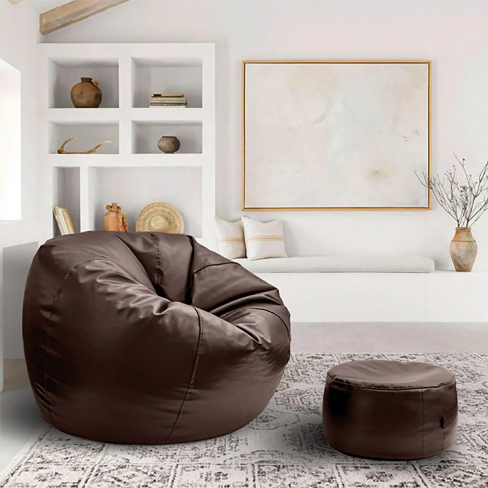 Puffy Bean Bag Brown