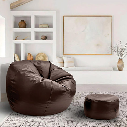 Puffy Bean Bag Brown
