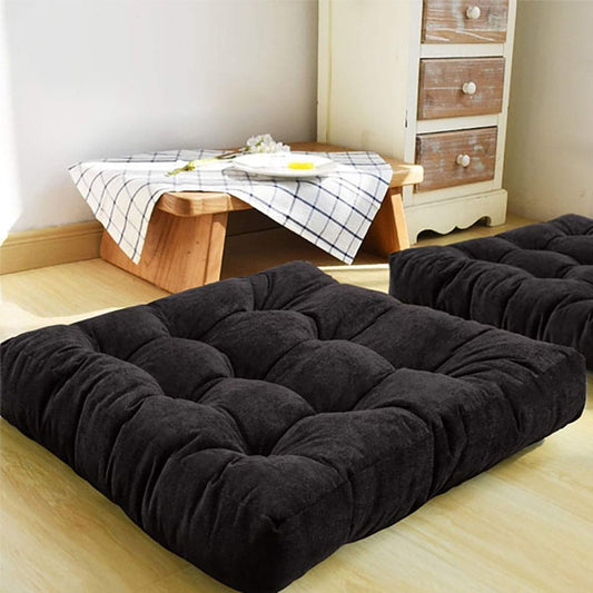 Square-Shape-Velvet-Floor-Cushions-Black