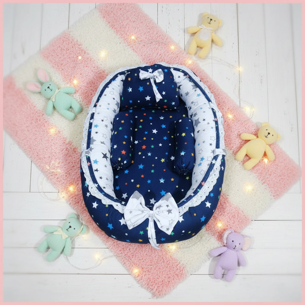 Stars Blue  Baby Nest