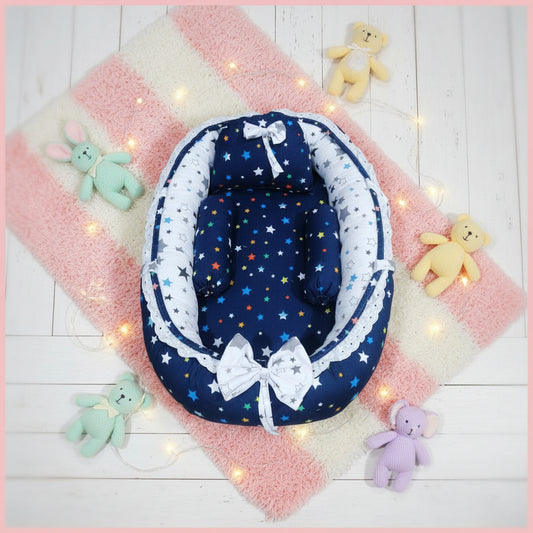 Stars Blue  Baby Nest