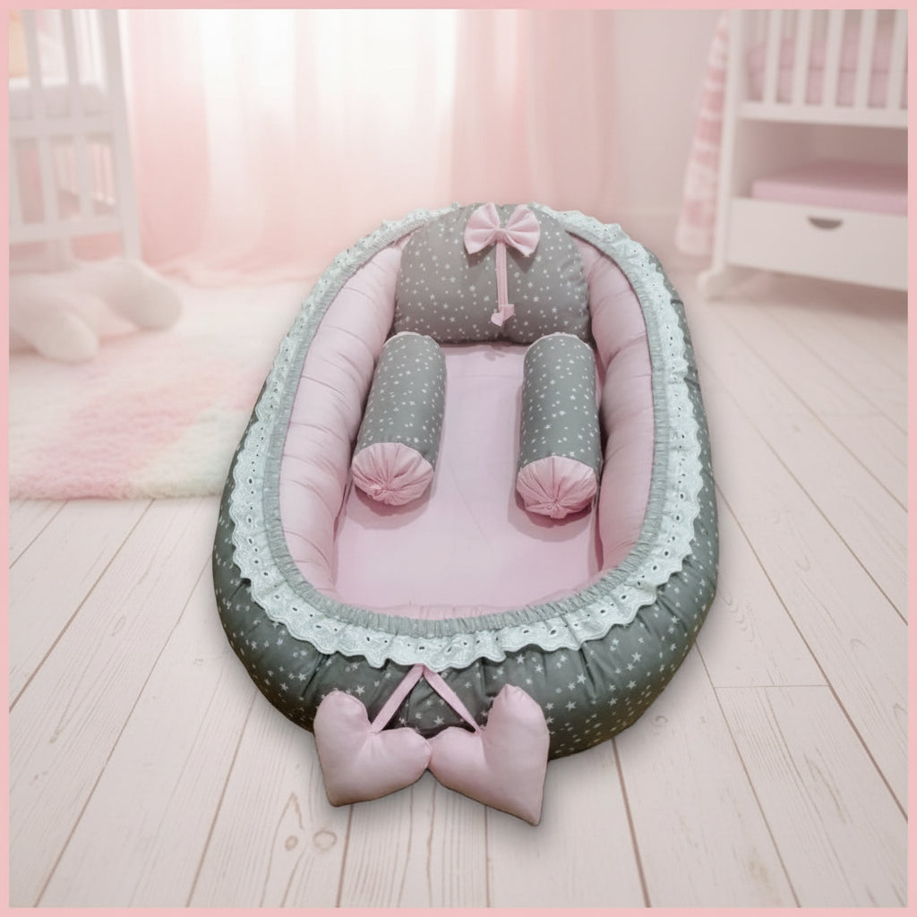 Stars Pink Baby Nest