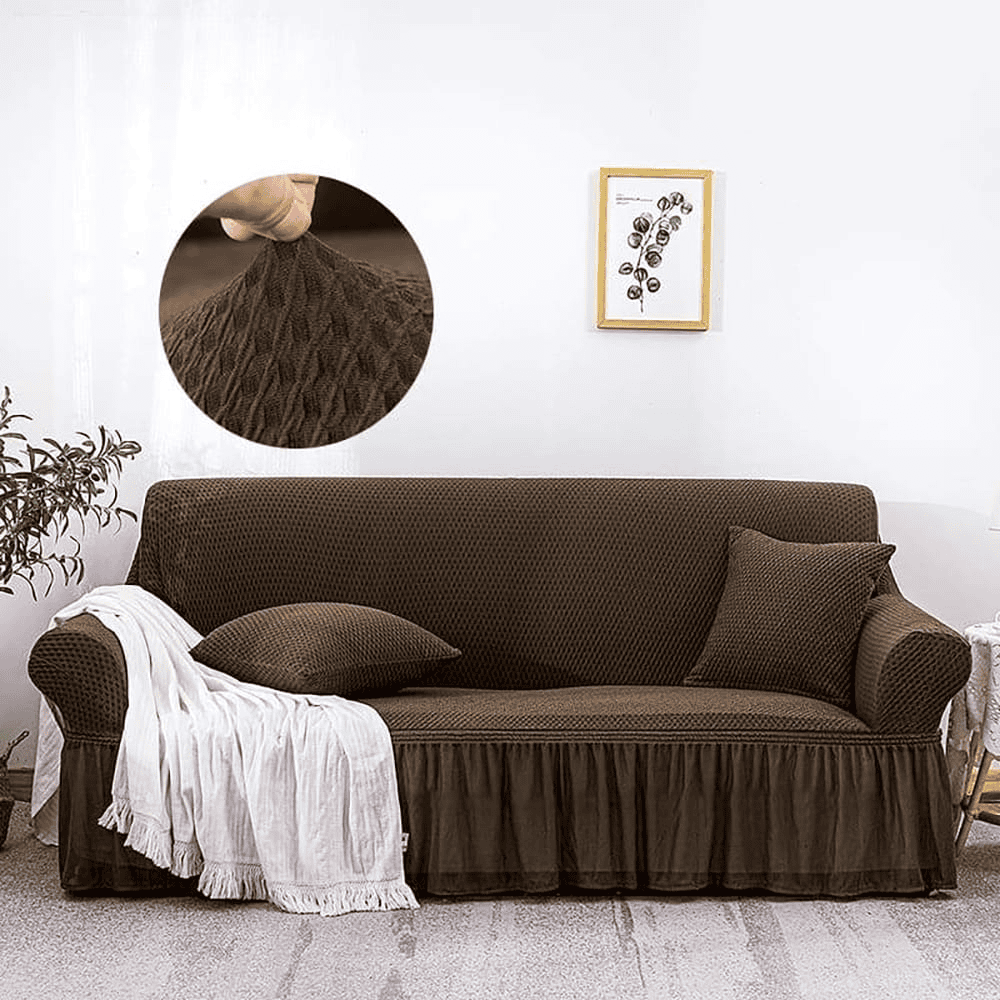 Turkish Mesh Sofa Cover - Brown