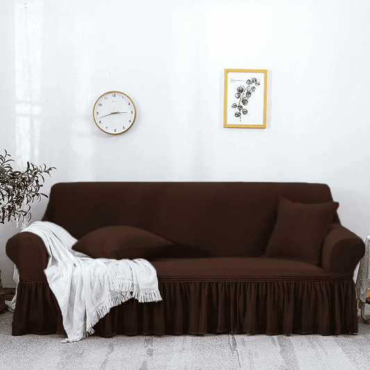 Turkish Mesh Sofa Cover - Coffee
