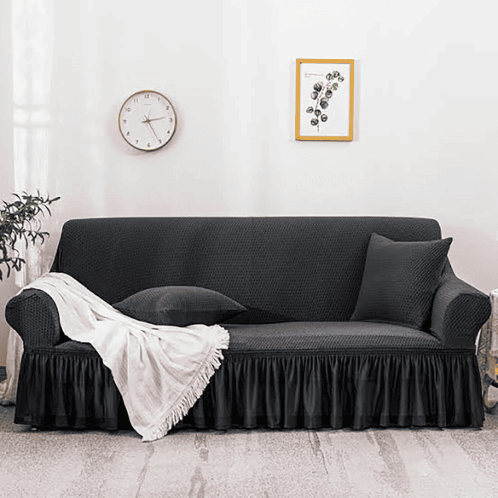Turkish Mesh Sofa Cover - Dark Grey