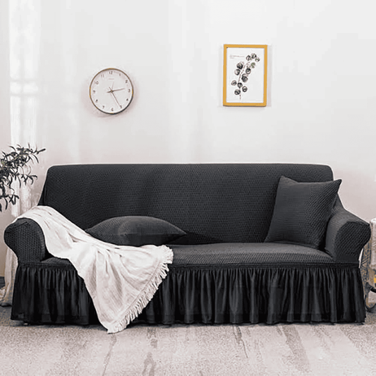 Turkish Mesh Sofa Cover - Dark Grey