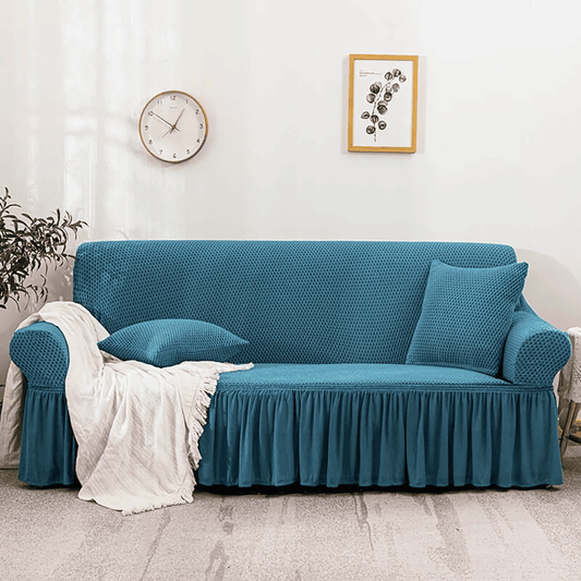 Turkish Mesh Sofa Cover - Sea Blue