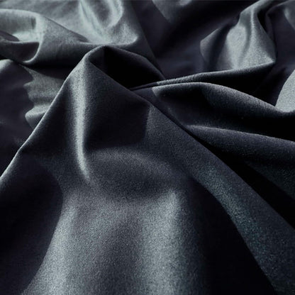 Velvet Quilt Cover - Charcoal