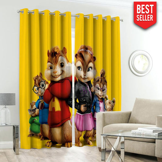 Cat Theme Kids Room Curtains