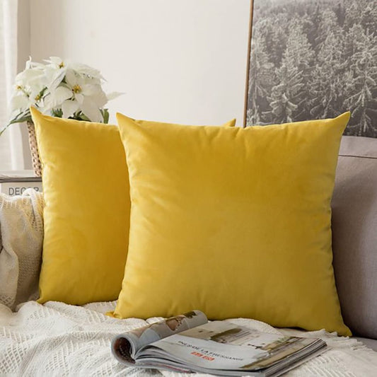 cushion cover - yellow