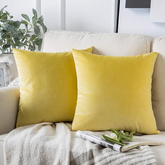 cushion cover mustard yellow