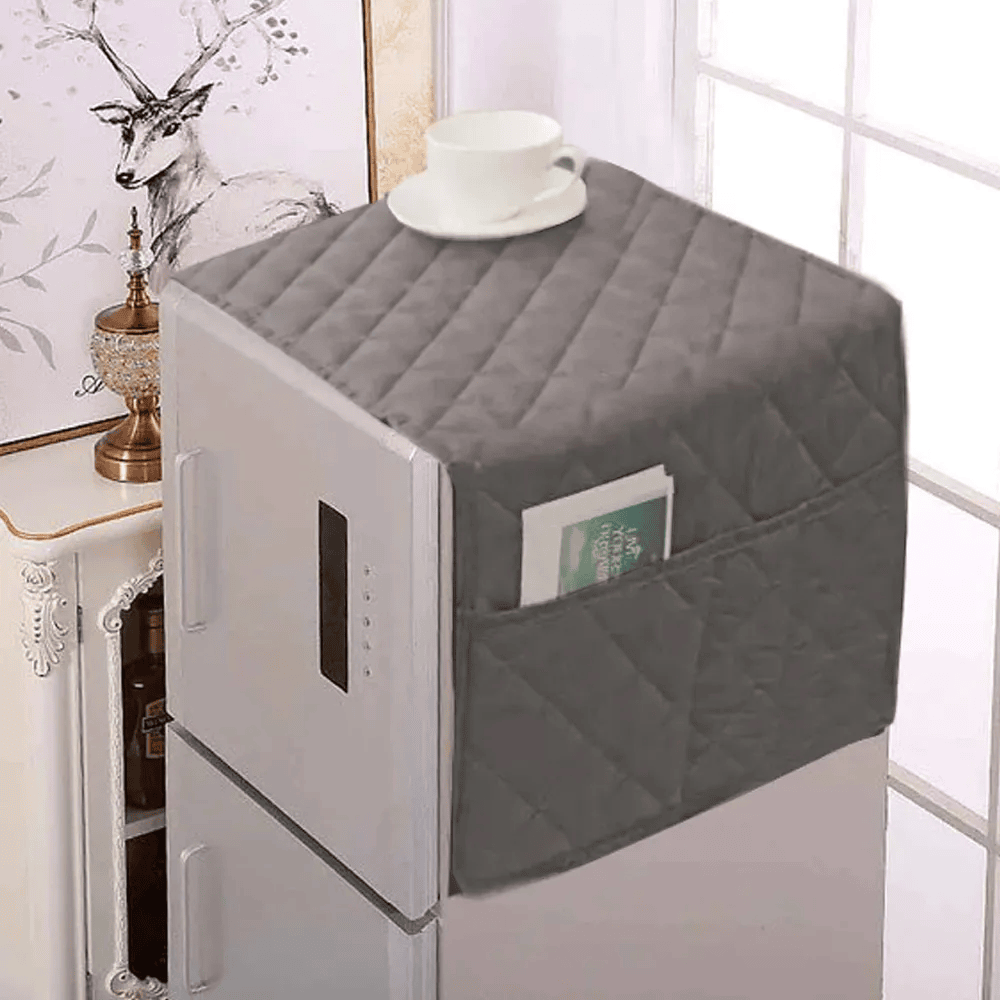 fridge cover grey