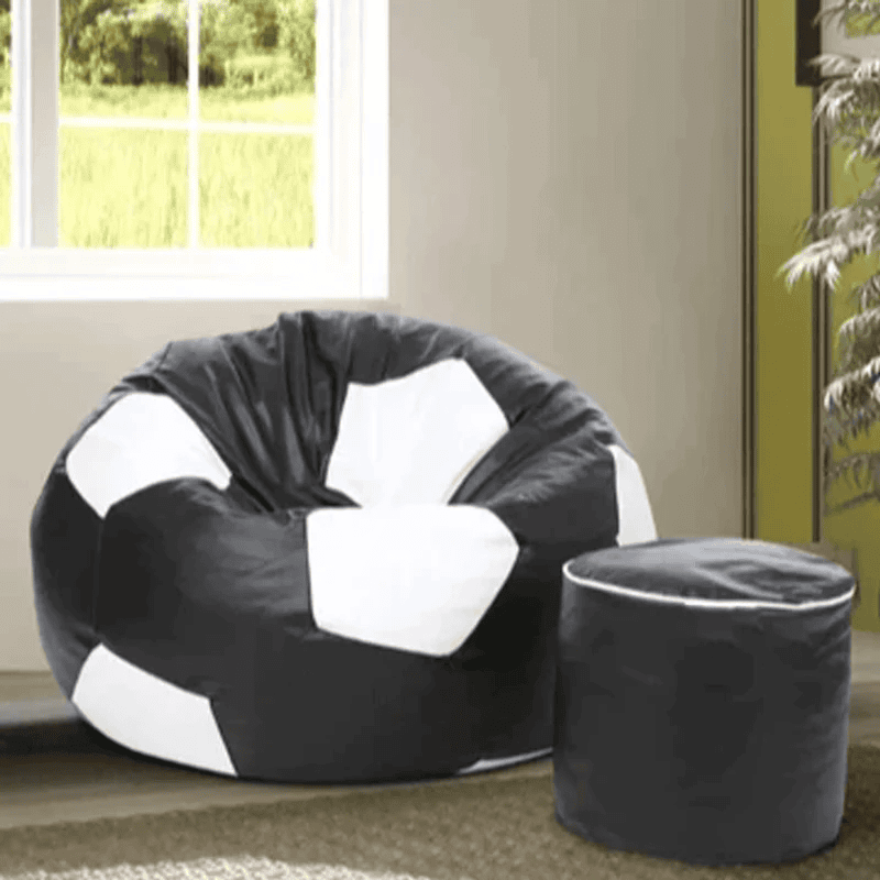Premium football Bean Bag - Black
