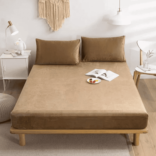 velvet-fitted-sheet-royal-light brown