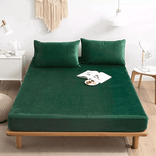 velvet_fitted_sheet_green
