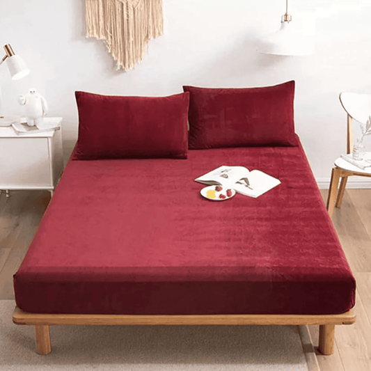 velvet_fitted_sheet_maroon