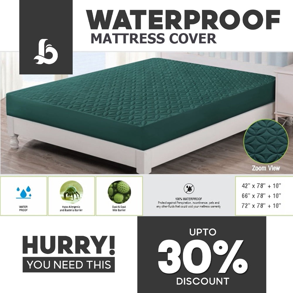 waterproof mattress cover - green
