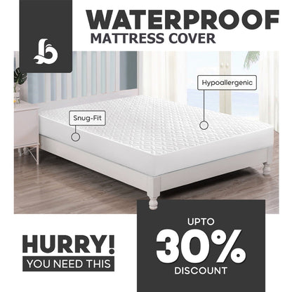waterproof mattress cover pakistan - white